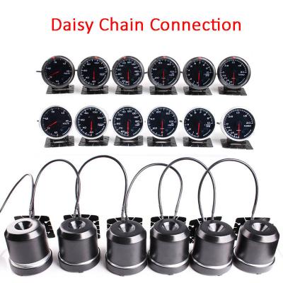 China Daisy Chain Auto Gauge System Water Temperature Oil Temp Oil Press Tachometer RPM Vacuum JPT Turbo AFR Fuel Press FB Volt Defi Advance for sale