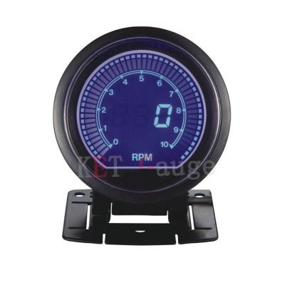 China Gauge Types 2.5 Inch LCD Digital Display Tachometer RPM Auto Gauge Meter for sale