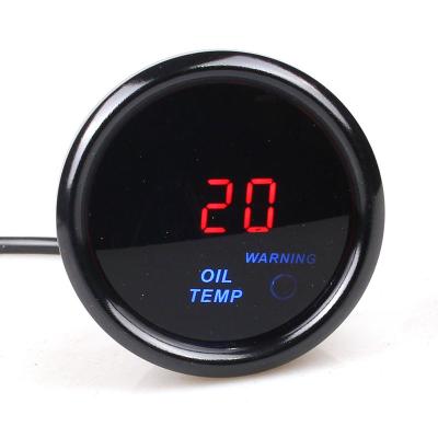 China Gauge Types 52mm 2inch Led Smoke Lens 30-160 Celsius Oil Temp Auto Gauge Oil Temperature Gauge For 12V Car Auto Gauge for sale