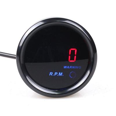 China Gauge Types 2inch Led Smoke Lens 52mm 0-9999 RPM Auto Gauge Tachometer Gauge For 12V Car Auto Gauge for sale