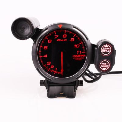 China Gauge Types Defi 3.75 Inch 80mm 7 Colors 0-11000 RPM Stepper Motor Tachometer RPM Gauge With Shift Light For Auto Car for sale