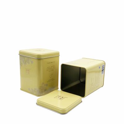 China Materials Factory Price Recycled Square Metal Tea Coffee Tin Box For Packaging Custom Color And Logo Tea Tin Can for sale