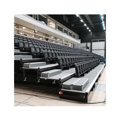 China Durable Collapsible Folding Telescopic Bleachers Stands Retractable Chairs For Stadium Sports Center for sale