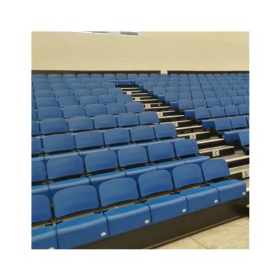 China Front Wall-attached unit used high school stadium seating bleachers for sale telescopic indoor gymnasium bleachers for sale