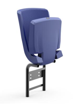 China Wall-attached fold-out stadium seat, rocking UV protected plastic folding stadium chair for soccer stadium for sale