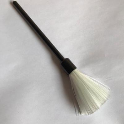 China Flat Brush PVC Container Packed Medical Legal Use DNA Fiberglass Applicator Free Sterilized White Brush for sale