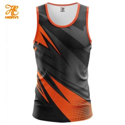 China Best Wholesale Blank Sublimation Running Singlet QUICK DRY , Kids Make Your Own Design Tank Top Youth Customized Sports Singlets for sale