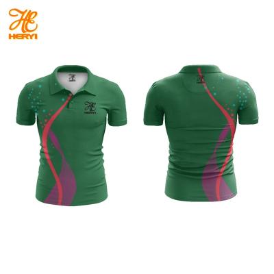 China wholesale high quality Anti-wrinkle custom sublimation full printing 100% cotton spandex T-shirt polo shirt printed men's polo shirt polyester for sale