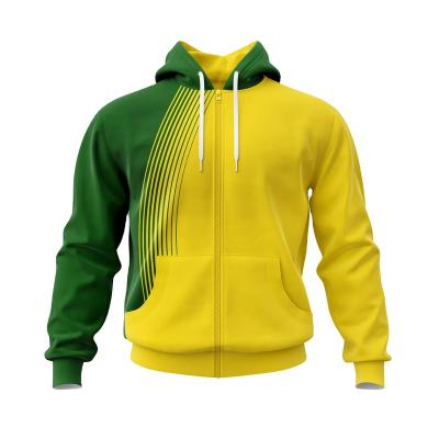 China Wholesale Custom OEM Anti-wrinkle sublimation printing high quality zipper hoodie men and women pullovers universal zipper hoodie for sale