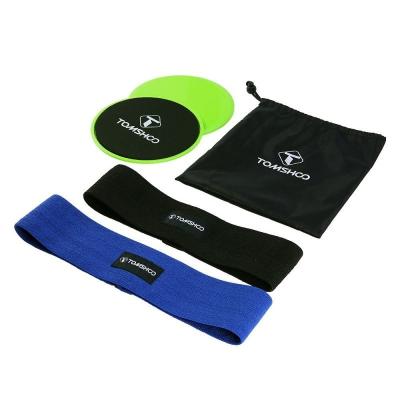 China TOMSHOO High Quality High Quality Sturdy Durable Non-slip Hip Exercise Bands Slide Tray Set for sale