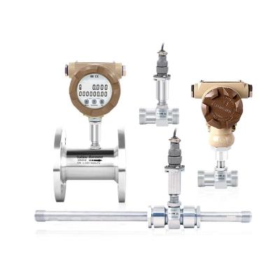 China High Accurate Liquid Type Turbine Flow Meter DN80 Flange Turbine Liquids Water Meter RC-LWGY Pure Flow Meter for sale