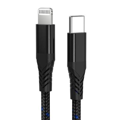 China Fast charging and high speed data transfer metal braided fast charging type c palladium 3ft/6ft/10ft mfi cable for sale