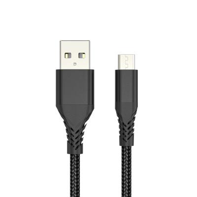 China High Quality Fast Charging and High Speed ​​Data Transfer Smartphone V8 Charging Cable 1.2m 1.5m Aluminum Alloy Heads Cloth Wire Micro USB Cable for Galaxy Samsung for sale