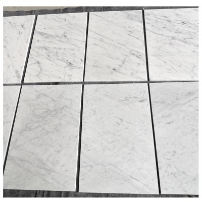 China Modern Cheap Price Italian Polished Pure White Marble 24x24 Carrara, White Carrara Marble Tiles for sale