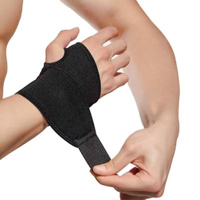 China Adjustable Elasticity Breathable Adjustable Wrist Wraps Support Wrist Wraps Brace Protector Fit Right/Left Thumb Stabilizer for sale