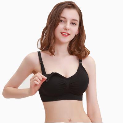 China QUICK DRY Women's OEM Wire Traceless Maternity Bra Maternity Maternity Pregnancy Care Free Comfortable Bra Pink for sale