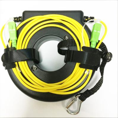 China FTTH SC/APC-SC/APC G652D 9um 1000m OTDR Launch Cable Box Fiber Singlemode Ring for sale