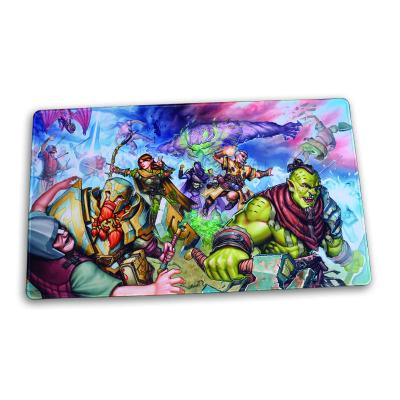 China TCG Game Premium Quilted Edge Custom Design Printed TCG Card Playing Game Mat for sale