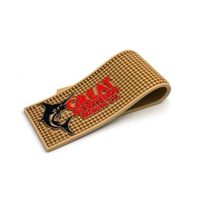 China Sustainable Factory Provides Custom Logo Soft Rubber Bar Mat for sale