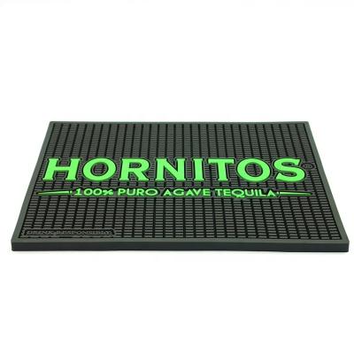 China Large Viable Brand Logo Beer Wine Bar Serving Mat For Bar Counter for sale