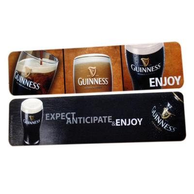 China Durable Neoprene Rubber Guinness Bar Mat With Custom Design for sale