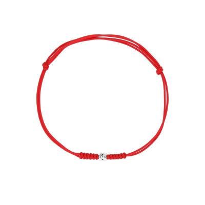 China FASHIONABLE Amazon Hot Sale S925 Sterling Silver Red Hand Rope String Thread Bracelet For Women for sale