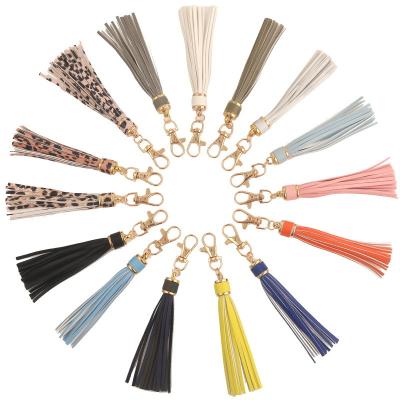 China Keychain For New PU Bag Tassel Bag Card Bag Silicone Bead Bracelet Key Chain Tassel Key Chain Accessories Pendant Bracelet for sale