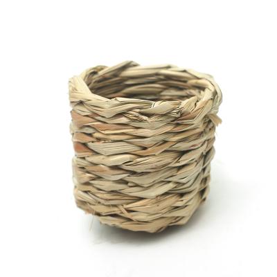 China Breathable Warm Cheap Hand - Woven Grass Woven Bird Nest Thrush Bird Cage Bird House for sale