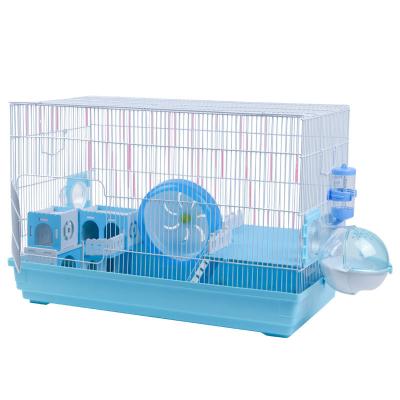 China Cheap Viable Gold Silk Hamster Base Gold Silk Hamster Bear Base 60 Fashion Villa Castle Cage Multi-Combination Home Pet Crate Double Pet Crate for sale