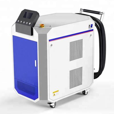 China Desktop Cleaning Equipment Mobile Fiber Laser PVC CNC Rust Oil Removal Machine Handheld for sale