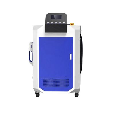 China PVC 1000W 1500W 2000W CW Fiber Laser Cleaning Machine With Laser Rust Removal Gun for sale