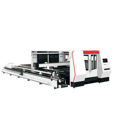 China Building Material Stores 1000-20000W CNC Fiber Laser Cutting Machine for Pipe and Metal Sheet Cutting for sale