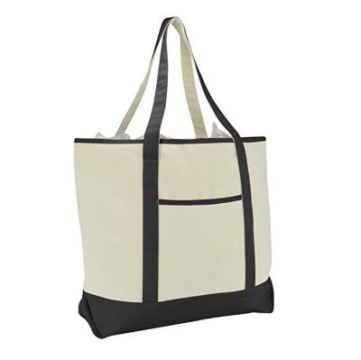 China Wholesale Eco-Friendly Reusable Fashion Women Canvas Tote Foldable Shopping Bag for sale