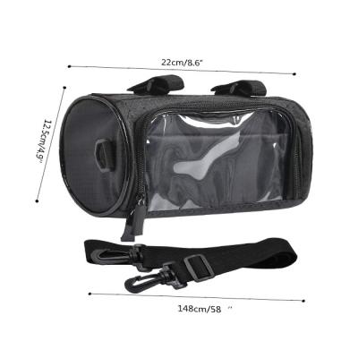 China NATIONAL Bike Handlebar Bag Front Bag Bicycle Storage Bag Waterproof with Removable Shoulder Strap for sale