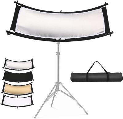 China Portrait Soonpho Clamshell Light Reflector / Diffuser, 60x24 Inch Photography Curved Arclight Lighting Reflector for Video Photo Studio for sale