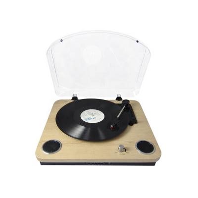 China Blue-tooth Wireless Transmitter High Sound Quality Belt Drive Retro Vintage Turntable Vinyl Gramaphone Turntable Player for sale