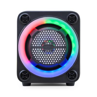 China AUDMIC Portable Wireless Outdoor Rechargeable Music Player DJ LED Ring Party Bluetooth Speaker for sale