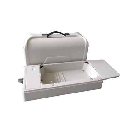 China Portable Sewing Machine Plastic Case Cover and Carrying Case Dust Cover for JA 2-1 Sewing Machines for sale