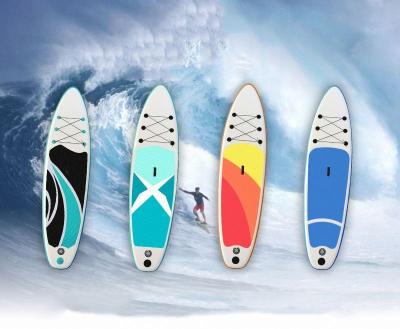 China Drop Stitch Surfing SUP Board Unisex High Quality Inflatable Bamboo SUP Paddle Board for sale