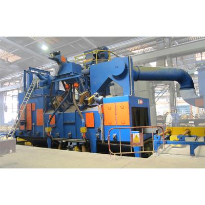 China Building material stores roller conveyor shot blasting machine/paint blasting machine/steel blasting device for sale