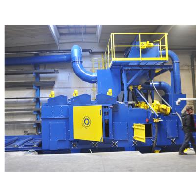 China Blasting Machine/Building Material Stores Roller Conveyor Shot Blasting Paint Heater/Shotblaster Abrator for sale