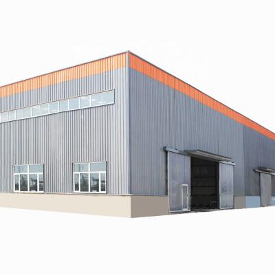 China Prefab Steel House Steel Structure Steel Modern/Contemporary/Industrial Heavy Building Warehouse/Soft Light/Long Span Building for sale