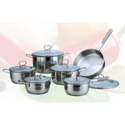 China Sustainable Stainless Steel Baron Cookware Set Jiangmen Happy Cooking Pot for sale