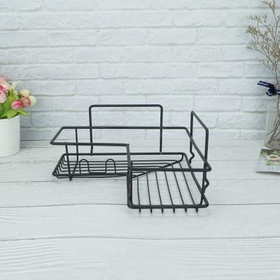 China Sustainable Right Angle Corner Storage Rack Household Cosmetics Shelf for sale