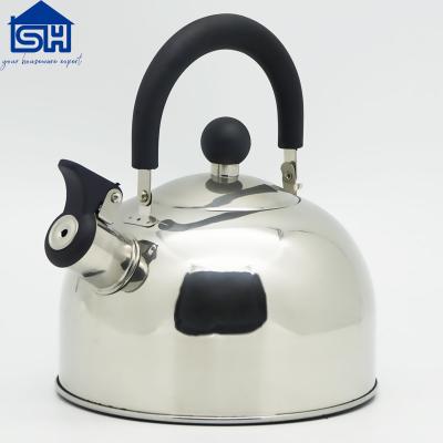 China 2.0L 201# Stainless Steel Viable Whistling Kettle for sale