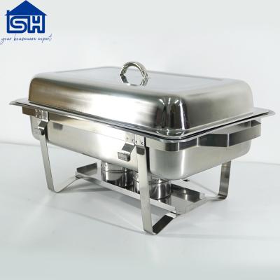 China Hotel Buffet Serving Folding Serving USA Stainless Steel Beetle Chafing Dish Sets for sale