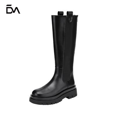 China Hot Selling New Round Toe Autumn And Winter Fashion Deodorization Thick Heel Women's Boots for sale