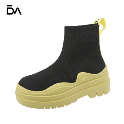 China Women's short boots mid-tube high top elastic popular deodorization design wholesale new for sale