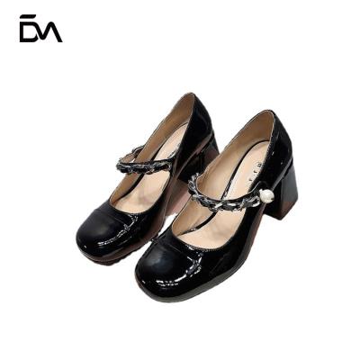 China Factory Direct Sale Ladies Women High Heel Breathable Genuine Leather Soft Bottom Shoes for sale