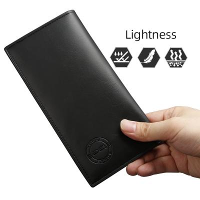 China Wholesale Cheap Wholesale Men's Slim Leather Smart Wallet Custom Credit Card Waterproof Factory New Long Design for sale